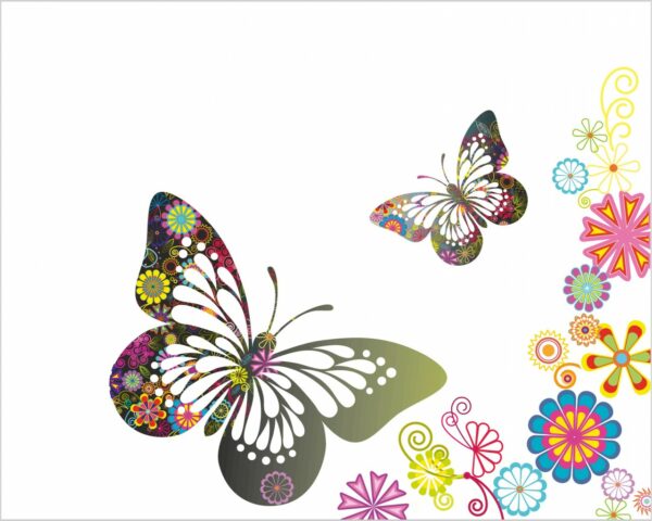 Adesivo da parete "FANTASIE CON FARFALLE"