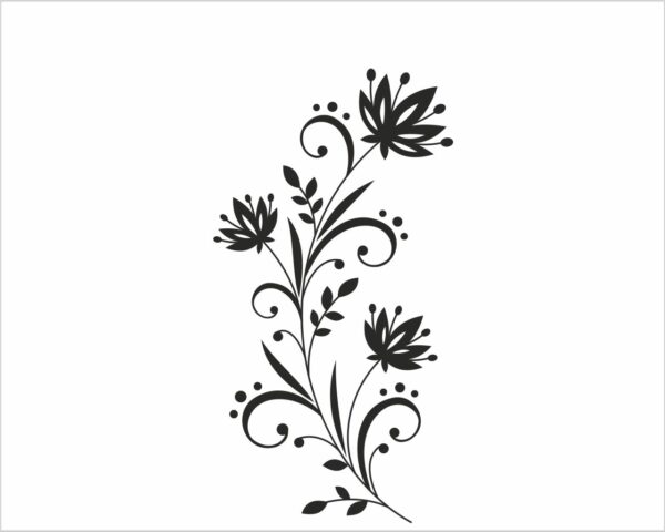 Adesivo da muro primavera "GRAZIOSO DECORO FLOREALE"