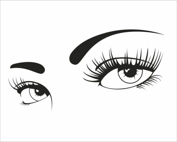 Adesivo da parete occhi donna "SGUARDO PROFONDO"