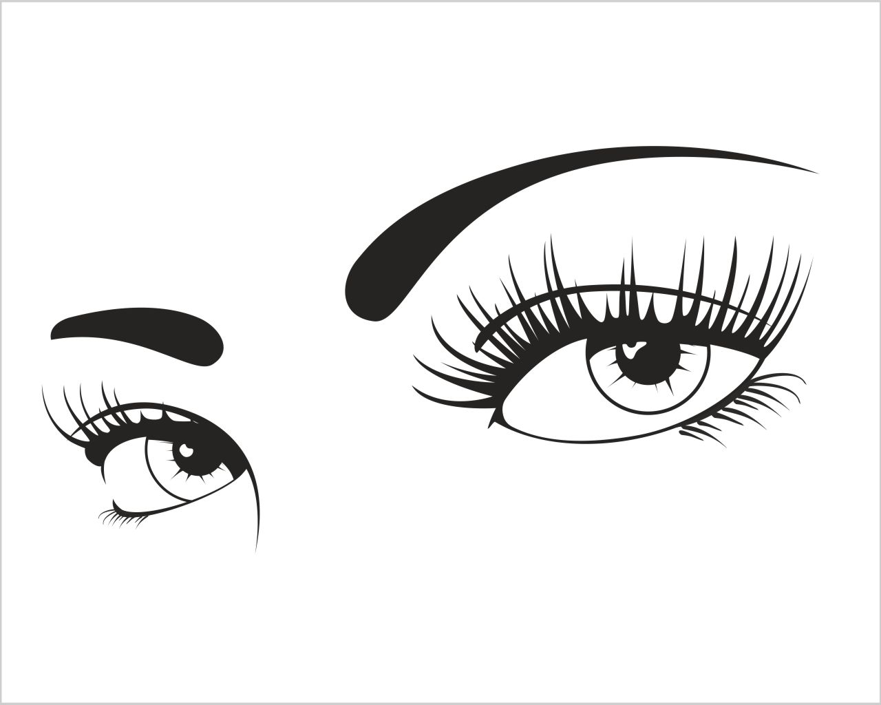 Adesivo da parete occhi donna "SGUARDO PROFONDO"