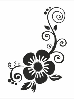 decoro con fiore grande