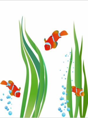 pesci pagliaccio-adesivo murale