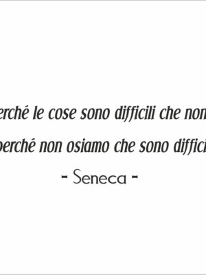 Non è perchè le cose…