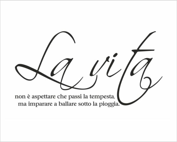 Adesivo da parete Mahatma Gandhi "LA VITA NON È ASPETTARE..."