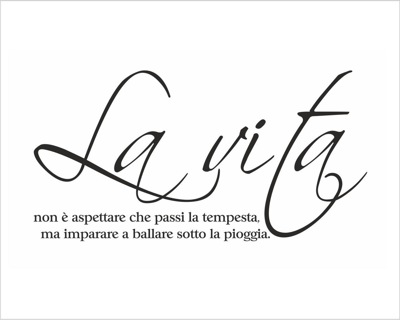 Adesivo da parete Mahatma Gandhi "LA VITA NON È ASPETTARE..."