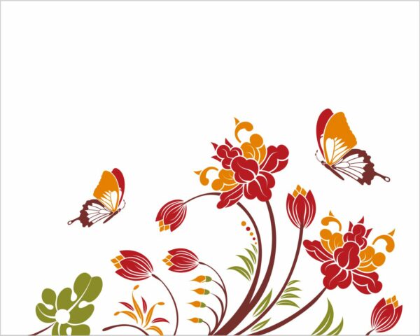 Adesivo da muro fiori "VOGLIA DI PRIMAVERA"