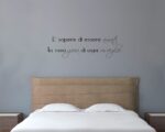 Adesivo da parete frase amore "LA GIOIA DI OGNI RISVEGLIO"