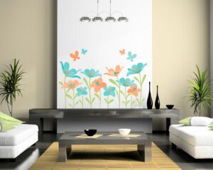 Adesivo da parete fiori "COLORI DI PRIMAVERA"