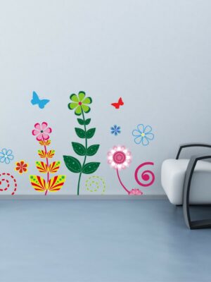 Adesivo da parete primavera "FIORI VARIOPINTI"