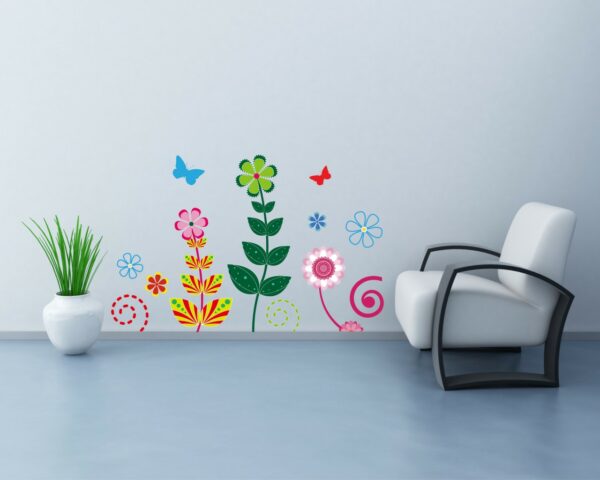 Adesivo da parete primavera "FIORI VARIOPINTI"