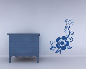 adesivo murale-decoro con fiore grande