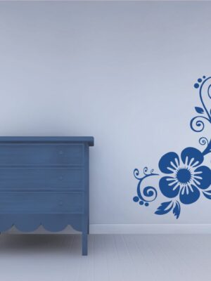 Adesivo da parete fiori "DECORO FLOREALE"