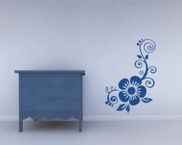 Adesivo da parete fiori "DECORO FLOREALE"
