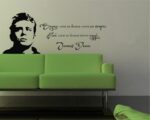Adesivo da parete James Dean "SOGNA E VIVI"