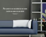 Adesivo da parete frase Seneca "NON È PERCHÉ LE COSE SONO DIFFICILI" - Adesivo murale