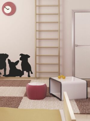 Adesivo da parete cane "AMICI A QUATTRO ZAMPE"