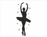 Adesivo da parete danza "ETOILE TRA DECORI"