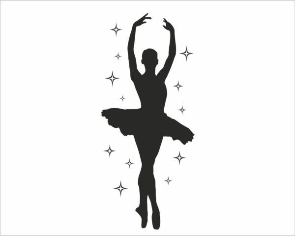Adesivo da parete danza "ETOILE TRA DECORI"