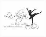 Adesivo da parete danza "UN DELICATO EQUILIBRIO"