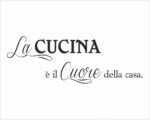 Adesivo da parete cucina "IL CUORE DELLA CASA"