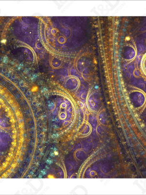 Stampa su tela-astratto viola e oro