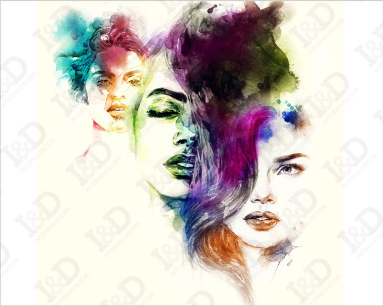 Quadro moderno arte "RITRATTI DI DONNE" - Stampa su tela