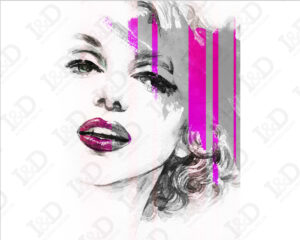 Stampa su tela-ritratto di Marilyn