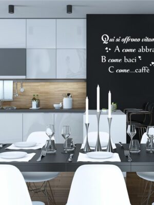 Adesivo da parete cucina "LE VITAMINE DELLA VITA"