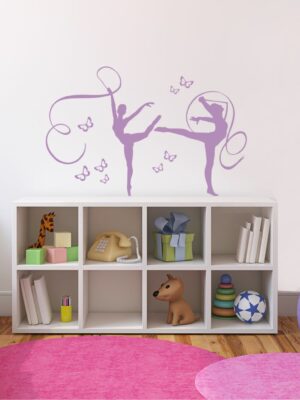 Adesivo da parete ballerine "A RITMO DI DANZA"