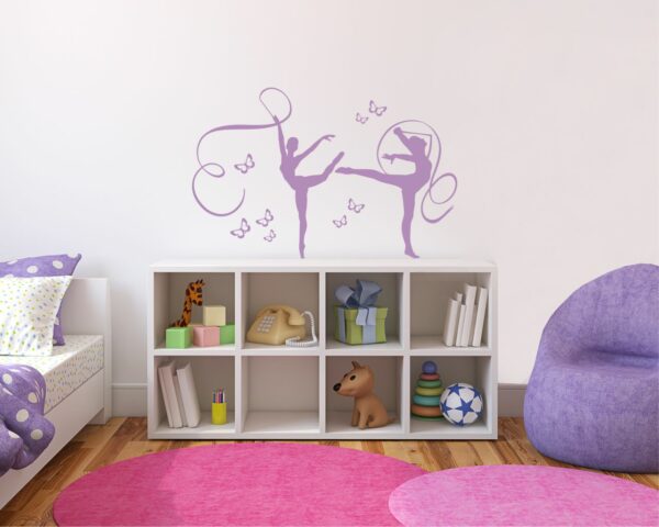 Adesivo da parete ballerine "A RITMO DI DANZA"