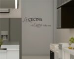 Adesivo da parete cucina "IL CUORE DELLA CASA"