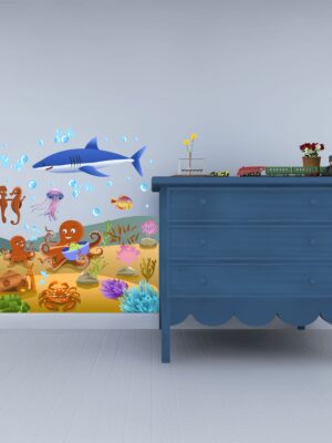 Adesivo da muro pesci "MONDO SOMMERSO" - Adesivo murale