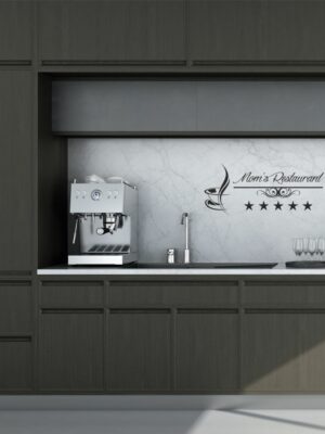 Adesivo da parete cucina "MOM'S RESTAURANT"