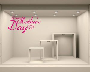 Adesivo per vetrine-happy mother's day n.2