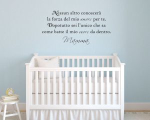 Adesivo murale-a mio figlio