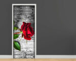 Decoro porta fiori "UNA ROSA ROSSA"