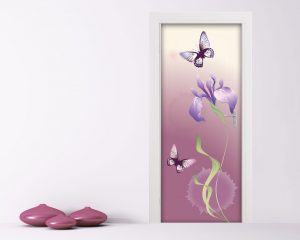 Adesivo per porte-fiore e farfalle