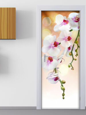 Decoro porta fiori "ORCHIDEA BIANCA"