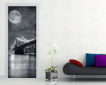 Decorazione porta città "NEW YORK SOTTO LA LUNA"