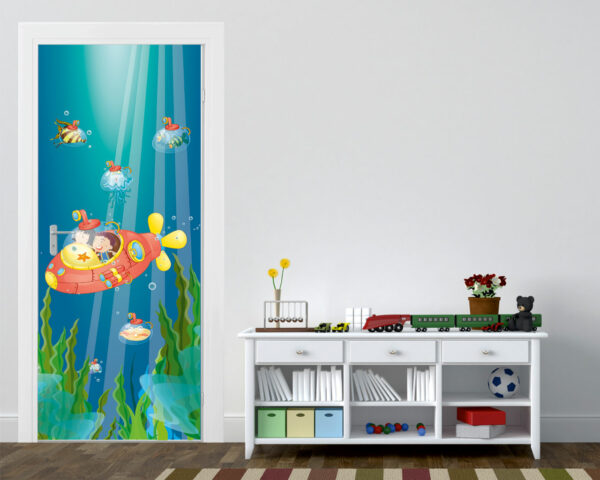 Decoro porta bambini "VIAGGIO IN FONDO AL MARE"