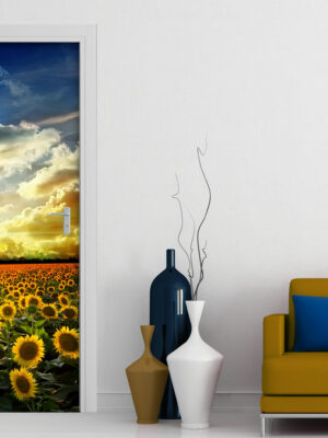 Decoro porta natura "GIRASOLI NEL CAMPO"