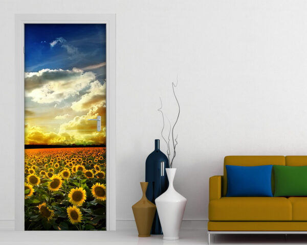 Decoro porta natura "GIRASOLI NEL CAMPO"