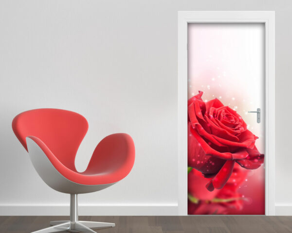 Decoro porta fiori "UNA DELICATA ROSA"