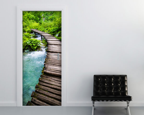 Decoro porta natura "PERCORSO SUL FIUME"