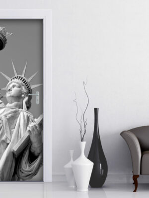 Decoro porta città "SOTTO LA STATUA DELLA LIBERTÀ"