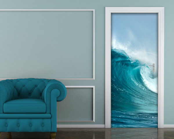 Decoro porta natura "UN'ONDA DEL MARE"