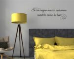 Adesivo da parete frase Massimo Bisotti "SE UN SOGNO AVESSE UN'ANIMA"