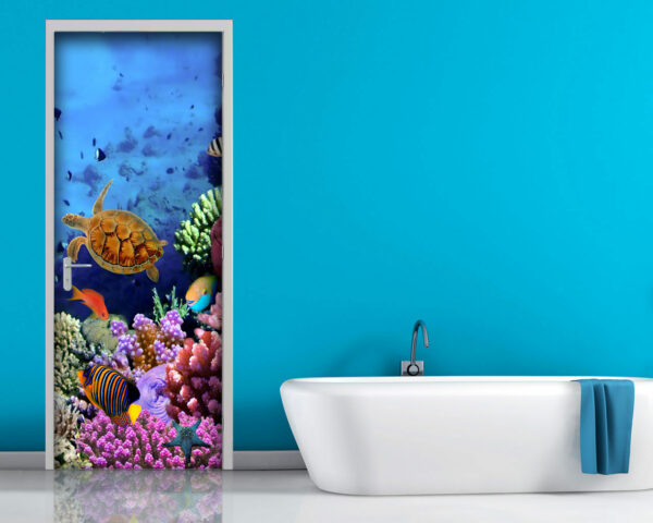 Decoro porta mare "PESCI E CORALLI"