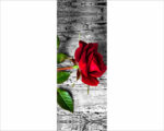 Decoro porta fiori "UNA ROSA ROSSA"