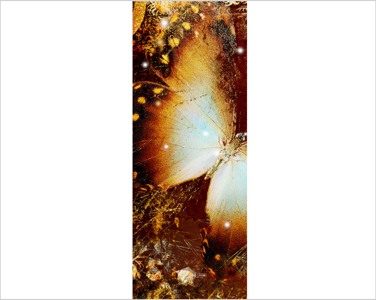 Decoro porta arte "VOLO DI FARFALLA N.2"